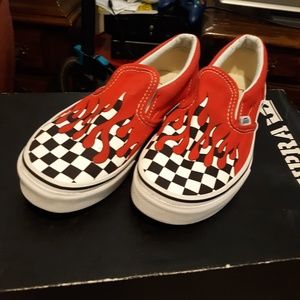 Drippy Checkerboard Vans